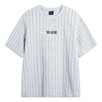 Li-Ning Way Of Wade Striped Graphic T-shirt 'Grey' ATSU347-6