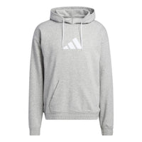 Men's adidas Cotton Hoody Basketball Casual Sports Gray HF0237