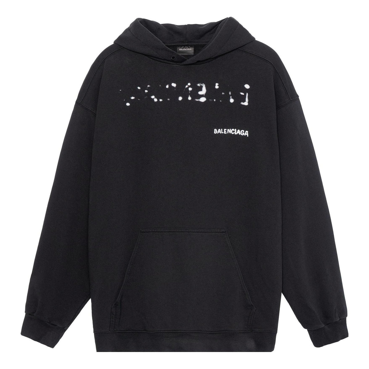 Balenciaga Hand-Drawn Balenciaga Hoodie Medium Fit 'Black' 600583TOVO61070
