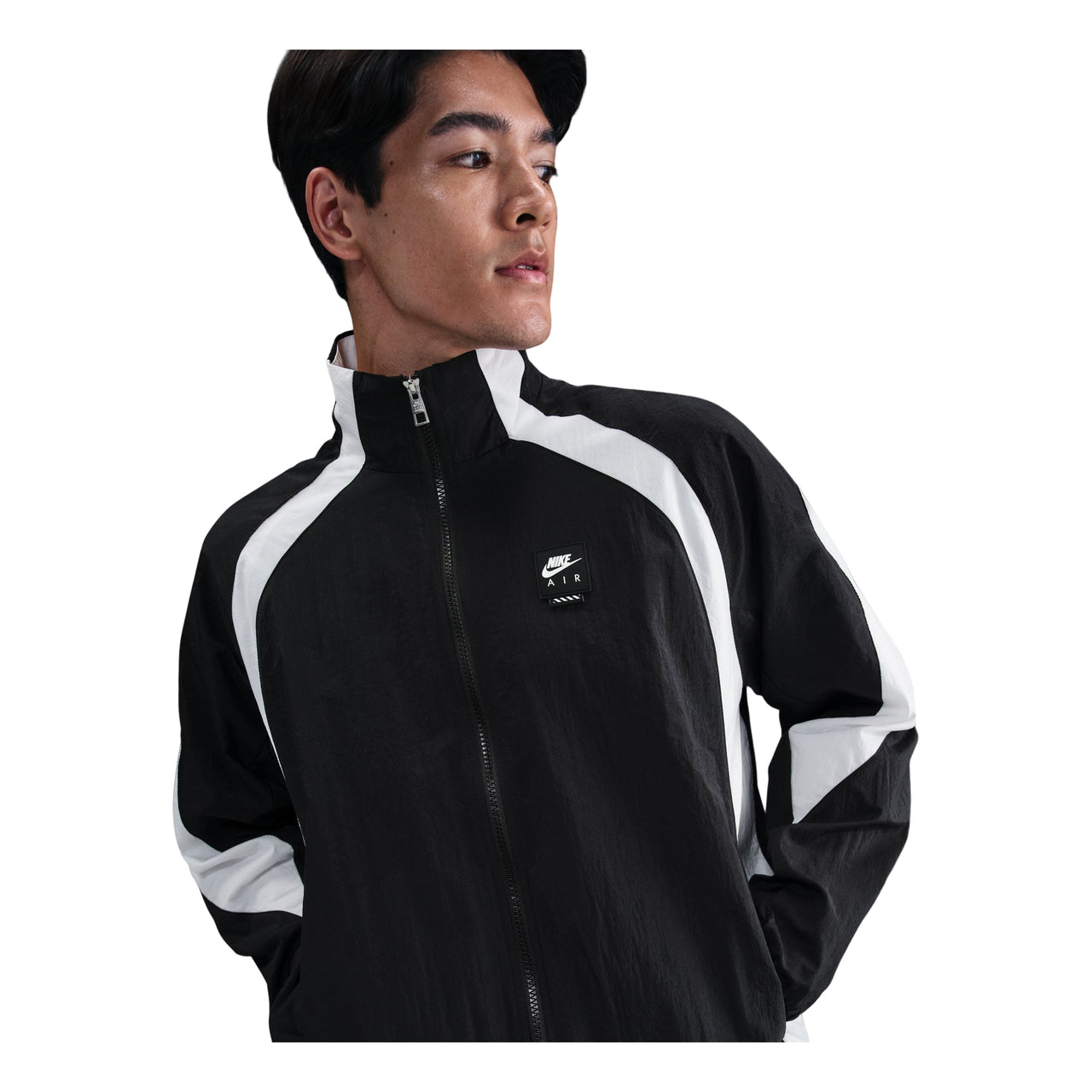 Nike Air Woven Track Jacket Loose Fit 'Black White' HV0881-010