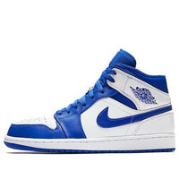 Air Jordan 1 Mid 'Hyper Royal White' 554724-114