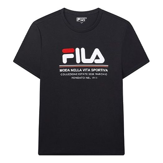 FILA Minimalistic Casual LOGO Short Sleeve Blue F11M028150F-NV