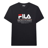 FILA Minimalistic Casual LOGO Short Sleeve Blue F11M028150F-NV