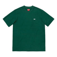 Supreme FW18 Reflective Small Box Dark Green Tee SUP-FW18-358