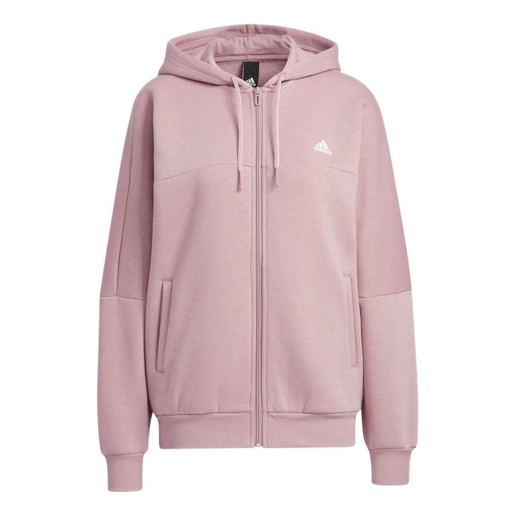 (WMNS) adidas Word Fleece Hoodie 'Pink' HM2811