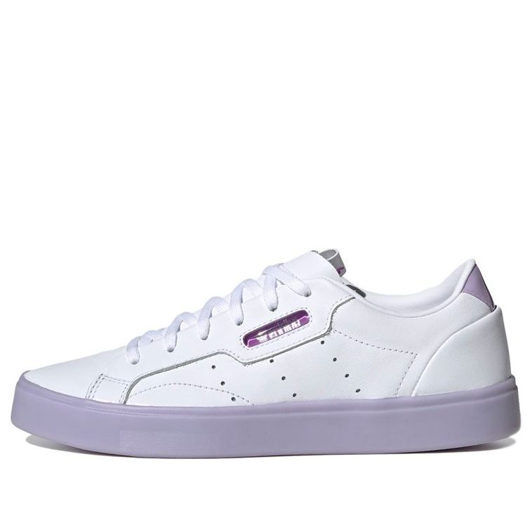 (WMNS) adidas Sleek 'White Bliss Purple' FW3461