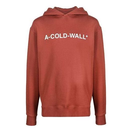 A-COLD-WALL* Logo-print Pullover Hoodie 'Red Orange' ACWMW083-BURE