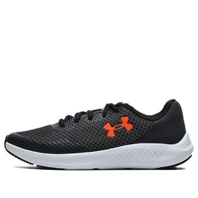 (GS) Under Armour Charged Pursuit 3 'Black White' 3024987-001