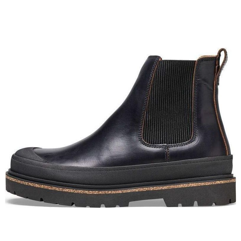 (WMNS) Birkenstock Prescott Slip On Women Waxy Leather Narrow Fit 'Black' 1025218