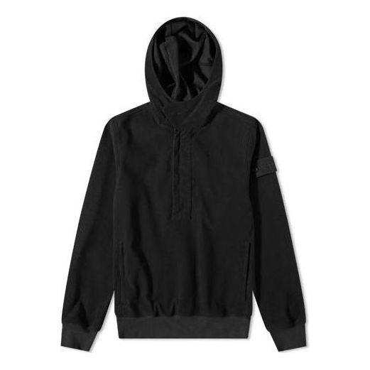 STONE ISLAND Ghost Popover Hoodie 'Black' 7515667F3-V0029