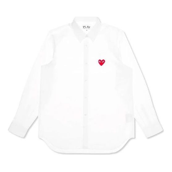 (WMNS) COMME des GARCONS PLAY Shirt Red Emblem 'White' AZ-B001-051-2