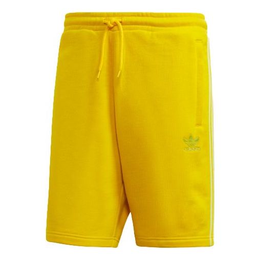 adidas originals Blc 3-S Short Stripe Casual Sports Shorts Yellow ED6029
