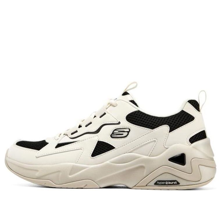 Skechers D'LITES Hyper Burst 'Cream White Black' 894177-NTBK