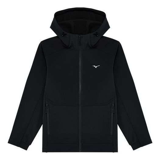Mizuno Essentials Logo Windbreaker Jacket 'Black' K2CE41D1