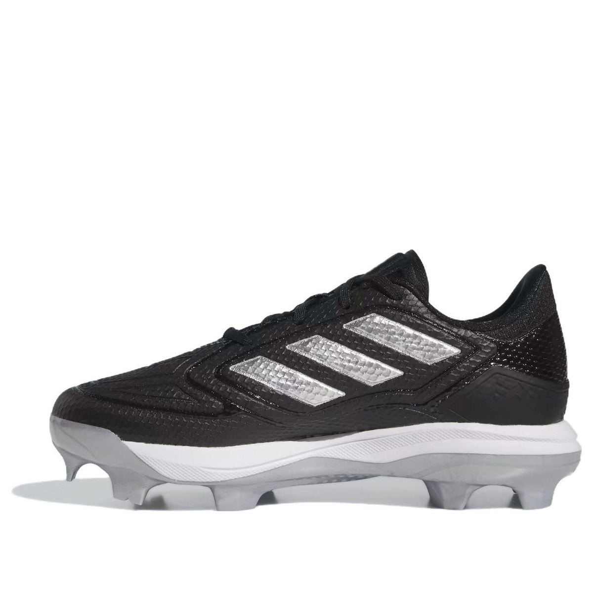 (WMNS) adidas Adizero PureHustle 3 TPU Cleats 'Black Silver Metallic' IG7136