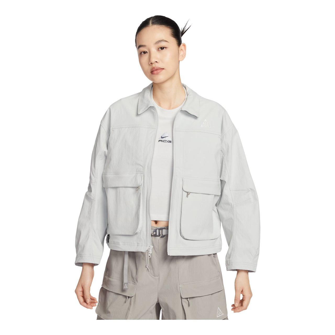 (WMNS) Nike ACG Smith Summit UV Protection Jacket 'Photon Gray Fog Gray' HV0584-025