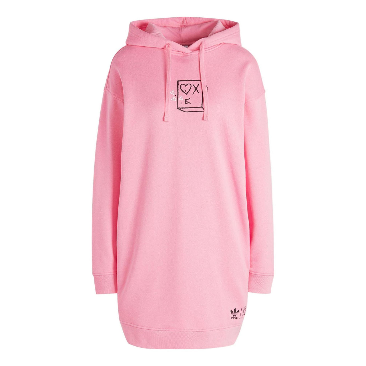 (WMNS) adidas Original ANDRE SARAIVA hooded dress 'Pink' HY4269
