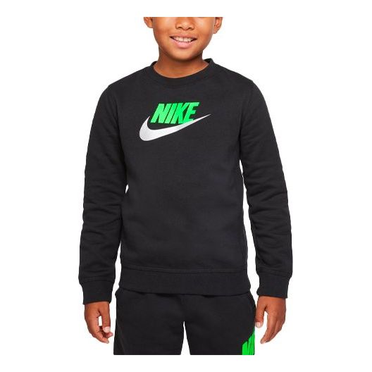 (GS) Nike B Sportswear Nike Sportswear Club HBR Crew Black CV9297-015