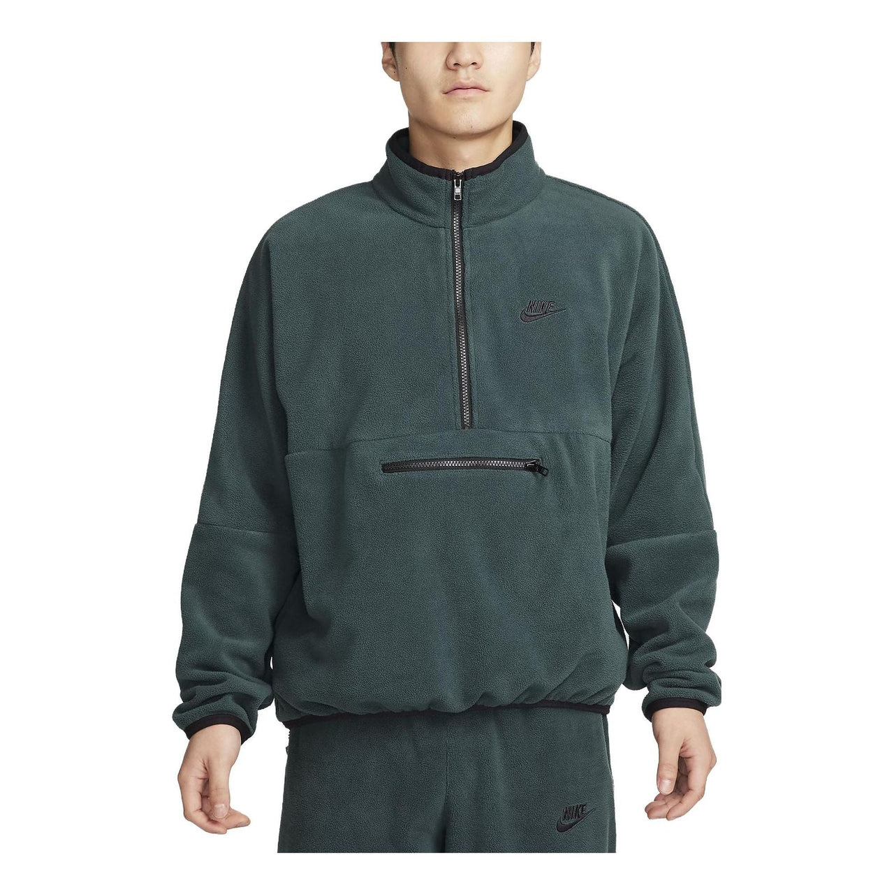 Nike Club Fleece+ Half Zip Fleece Top 'Green' DX0526-328