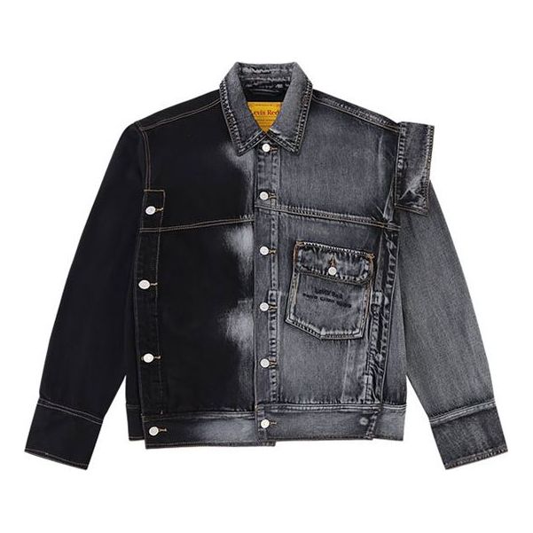 Levis x Series Crossover Casual Cozy Denim Jacket Black Gray A1050-0000