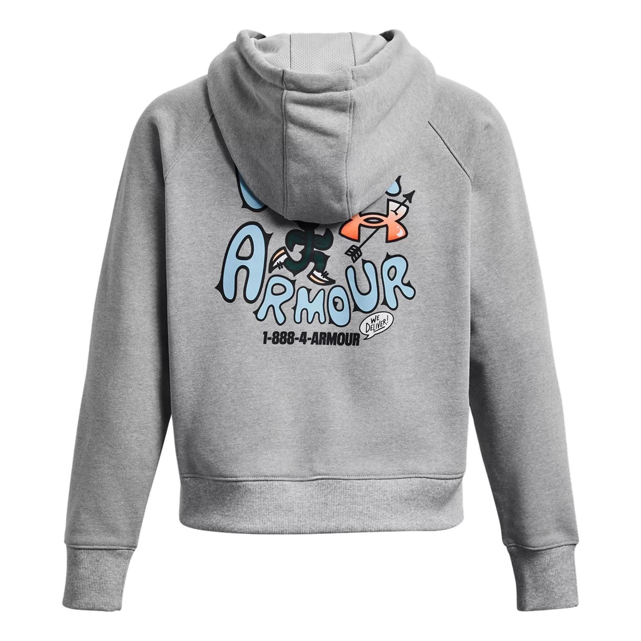 (WMNS) Under Armour Heavyweight Terry Rose Hoodie 'Grey' 1379834-011