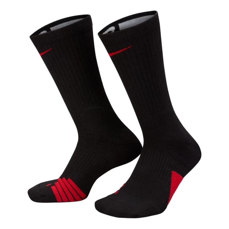 Nike Elite Basketball Crew Socks 'Black Red' SX7622-010