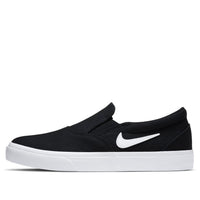 (WMNS) Nike SB Charge Canvas Slip 'Black White' DA2607-001