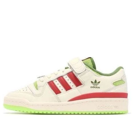 (GS) adidas x Dr. Seuss Forum Low J 'The Grinch Cream White' ID9175
