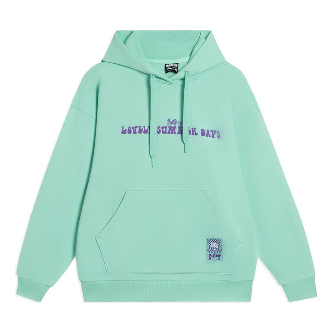 (WMNS) Li-Ning BadFive Graphic Hoodie 'Mint Green' AWDS646-3