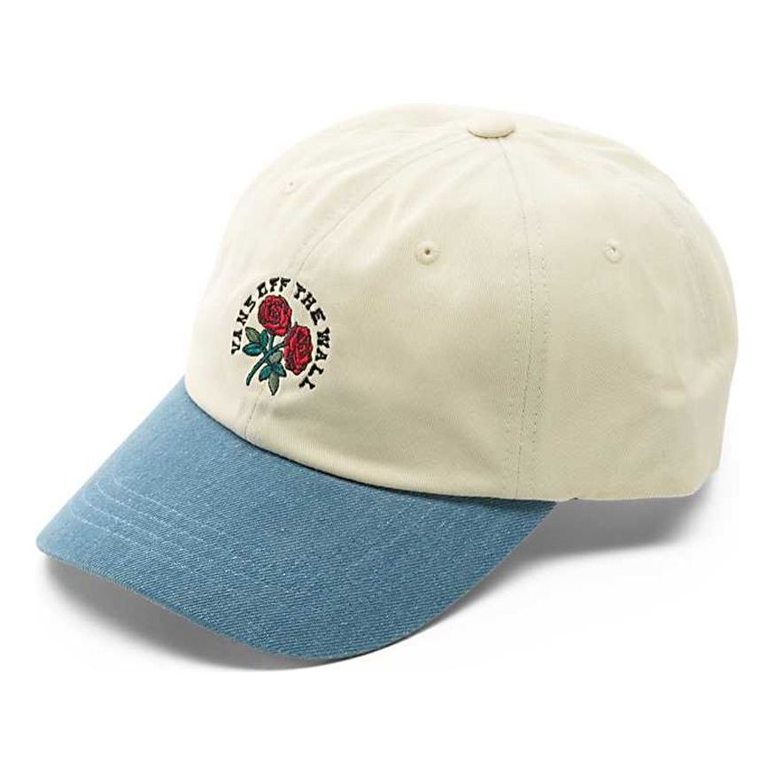 Vans Camburn Curved Bill Jockey Hat 'Beige Blue' VN0A7SD33KS