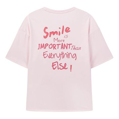 (WMNS) FILA Series Logo Printing Round Neck Short Sleeve Red F51W028101F-PC