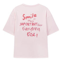 (WMNS) FILA Series Logo Printing Round Neck Short Sleeve Red F51W028101F-PC