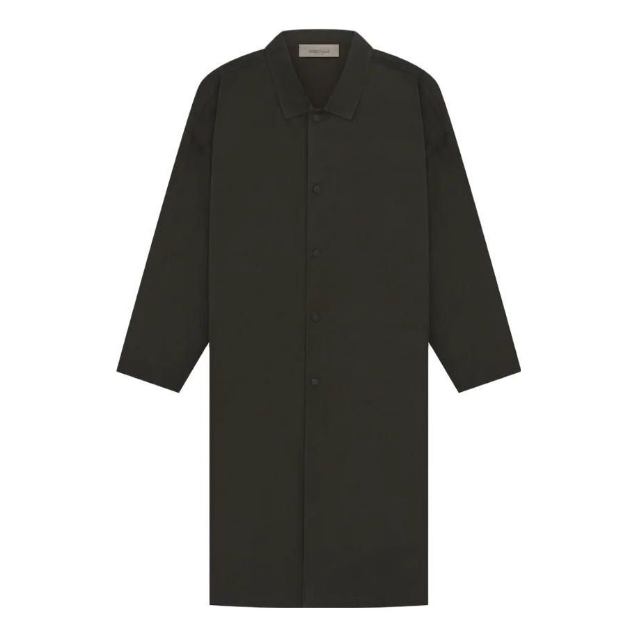 Fear of God Essentials SS23 Long Coat 'Off-Black' FOG-SS23-049