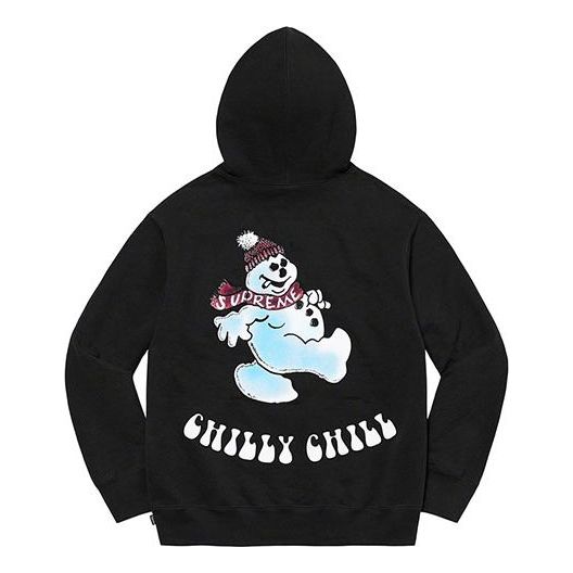 Supreme Snowman Hooded Sweatshirt 'Black White' SUP-FW21-318