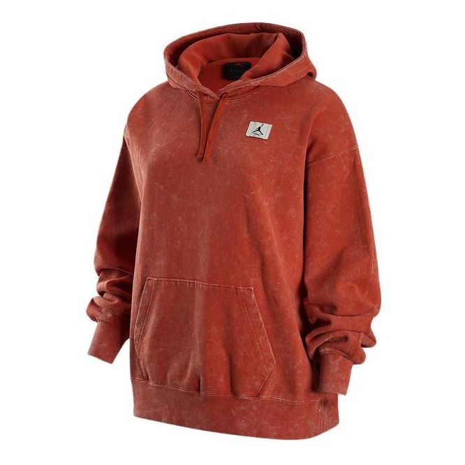 (WMNS) Air Jordan Flight Fleece Hoodie 'Rust' DX0443-812