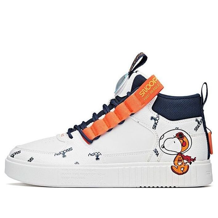 ANTA x SNOOPY Skateboarding Series Sneakers 'White Navy Orange' 912128017-1