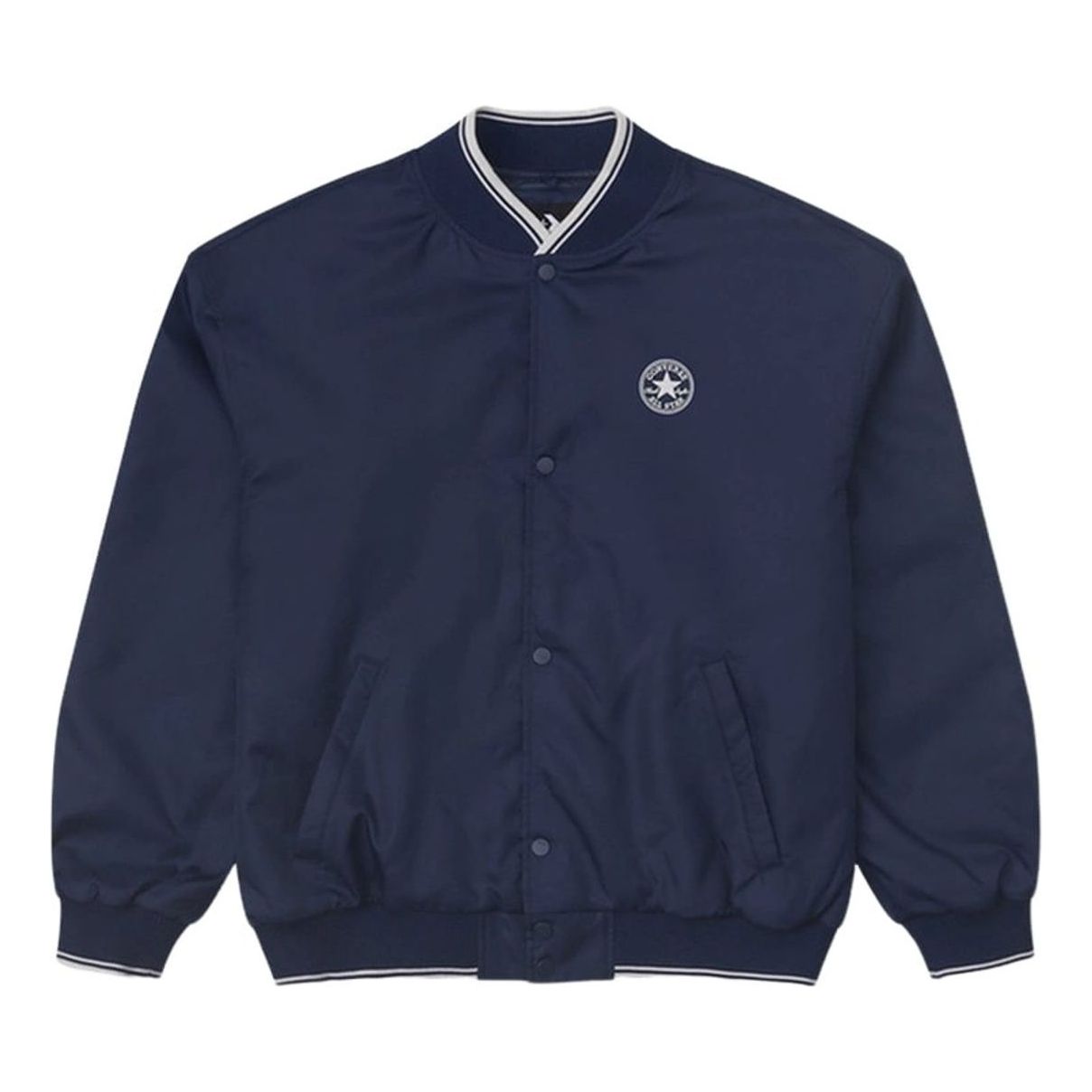 Converse Logo Baseball Jacket 'Navy' 10025987-A02