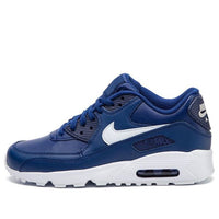 (GS) Nike Air Max 90 LTR Leather Low-Top Blue/White 833412-411