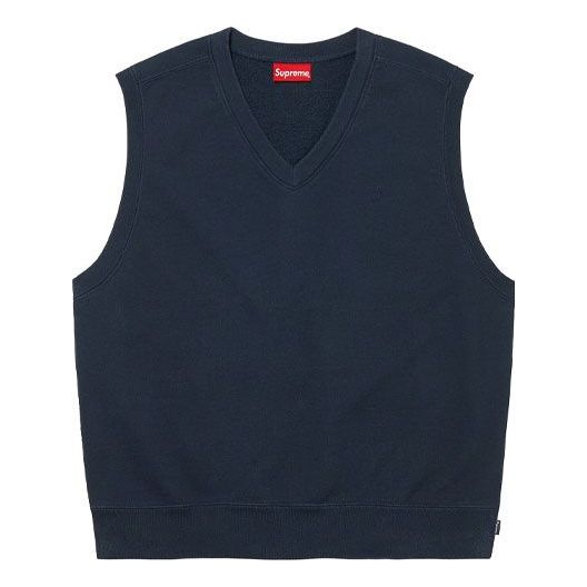 Supreme Sweatshirt Vest 'Navy' SUP-SS23-046