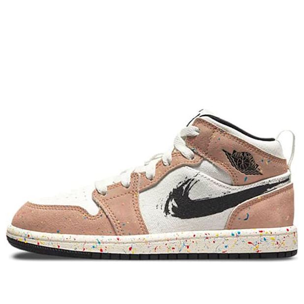 (PS) Air Jordan 1 Mid SE 'Brushstroke Paint Splatter' DA8007-100