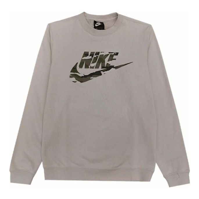 Nike Camo print logo sweatshirt 'White' CU4526-070