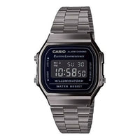 CASIO Quartz Waterproof Analog Unisex Mens Black Digital A168WEGG-1BEF