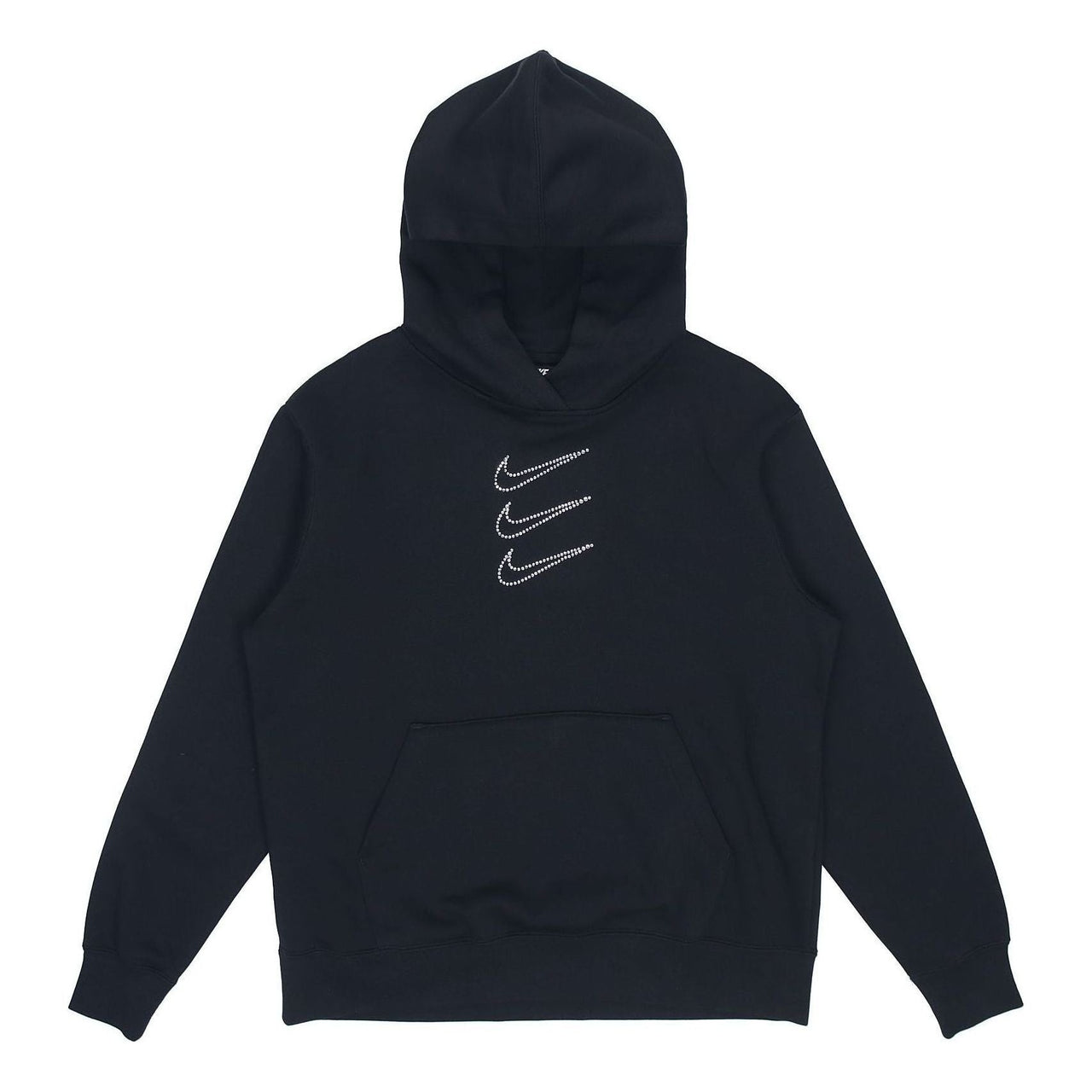 (WMNS) Nike Rhinestone Fleece Hoodie 'Black' DH1412-010