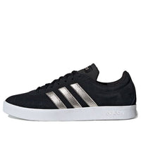 (WMNS) adidas VL Court 2.0 'Black Platinum Metallic' EE6784