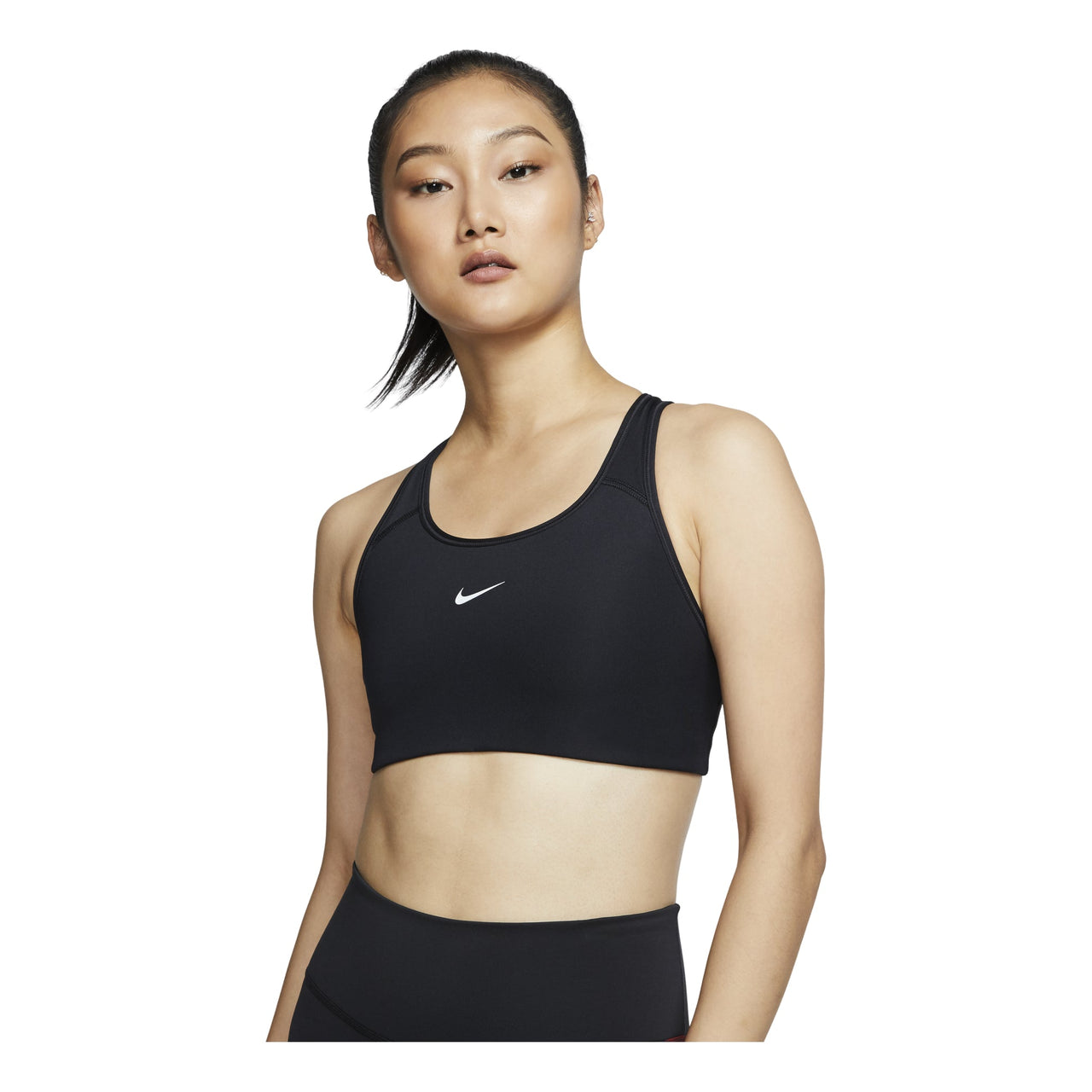 (WMNS) Nike Swoosh Medium-Support 1-Piece Pad Sports Bra 'Black' BV3637-010