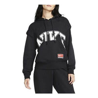 (WMNS) Nike Sportswear Team Fleece Hoodie 'Black' DQ6586-010