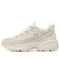 Skechers D'Lites 1.0 Chunky Shoes 'Cream White' 894268-NAT