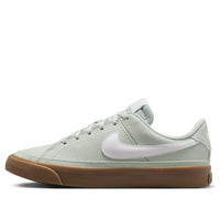 (GS) Nike Court Legacy 'Light Silver Gum Dark Brown White' DA5380-006
