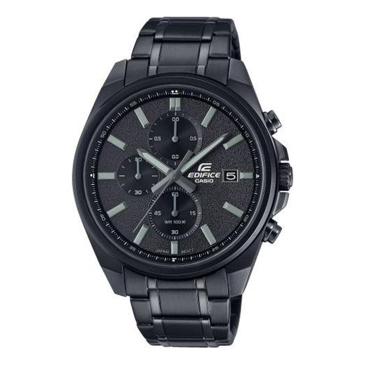 Men's CASIO EDIFICE Series Minimalistic Casual Watch Business Mens Black Analog EFV-610DC-1AV