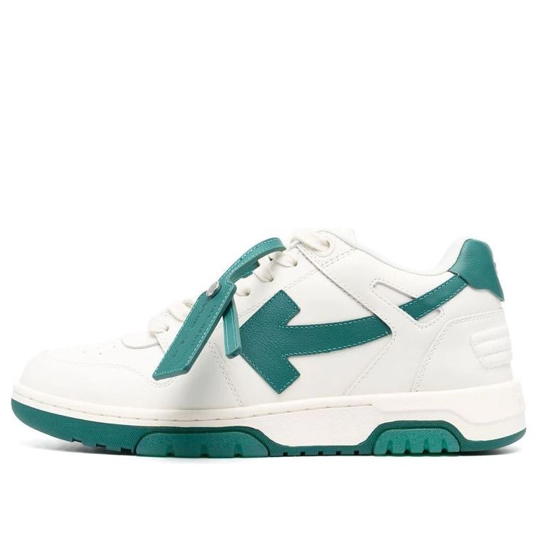 Off-White Out Of Office Low-Top Sneaker 'Green White' OMIA189F22LEA0010155
